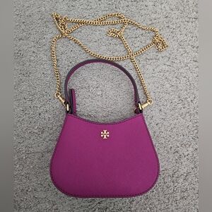 Authentic Tory Burch Pink/Purple Mini Crossbody Bag